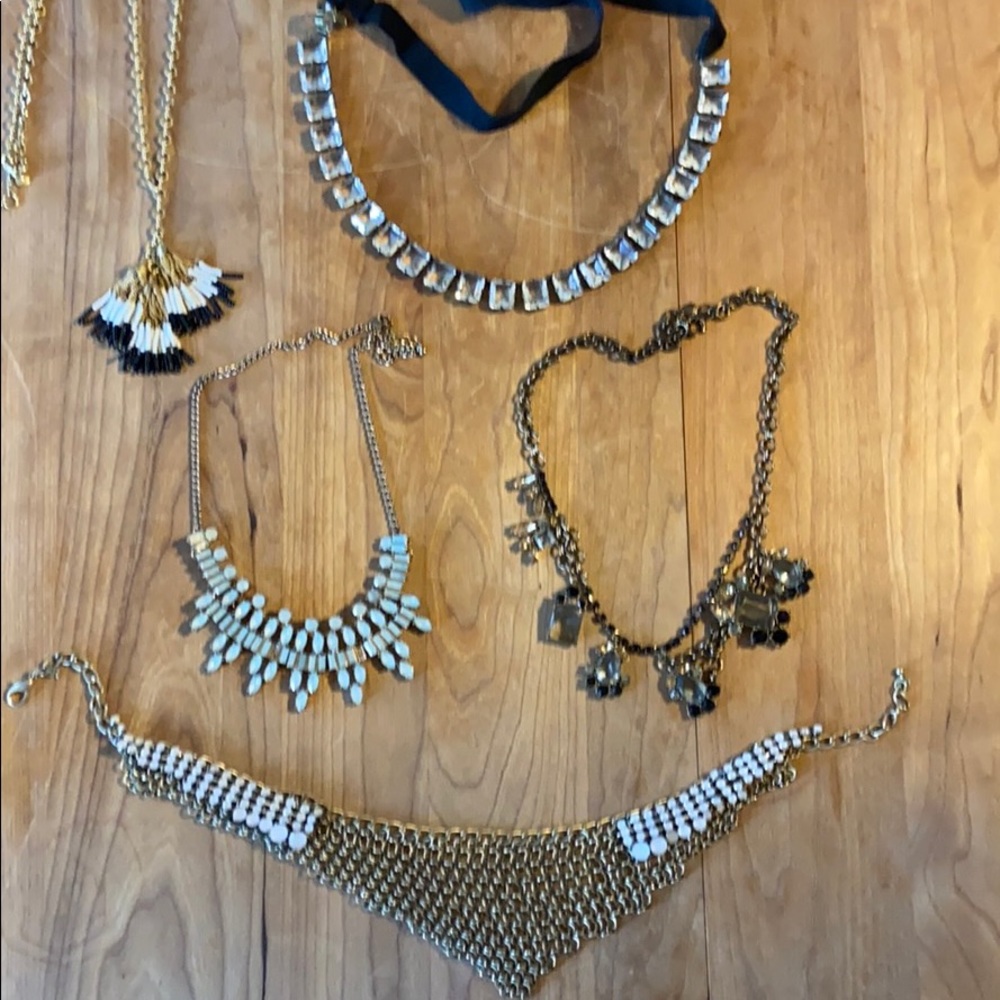 5 J Crew vintage necklaces